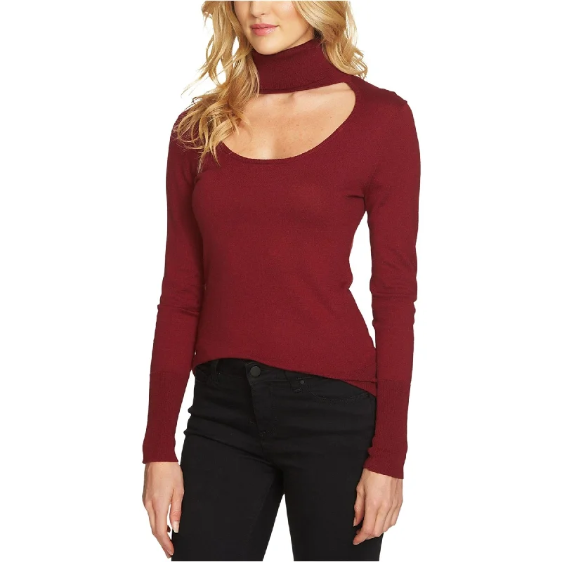 1.State Womens Cutout Knit Sweater