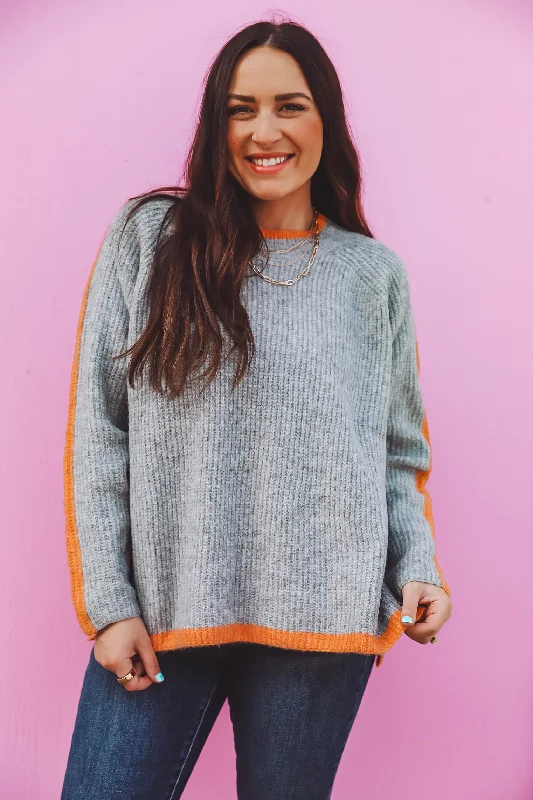 Brynn Sweater-Heather Grey