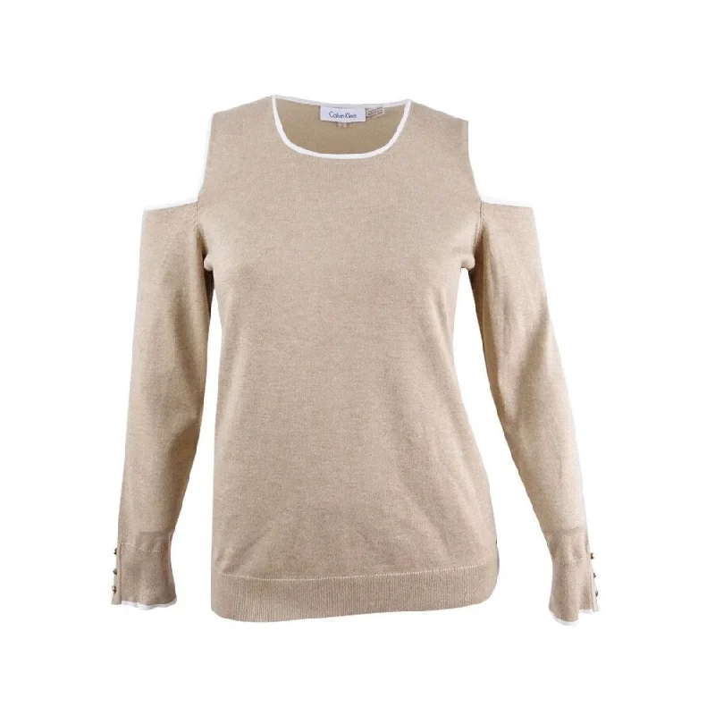 Calvin Klein Women's Cold-Shoulder Sweater