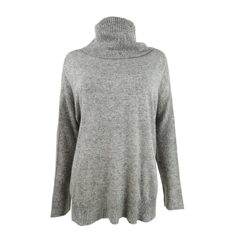 INC International Concepts Women's Melange Cowlneck Sweater