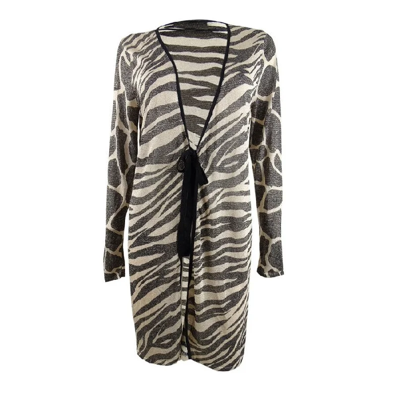 INC International Concepts Women's Zebra Completer Sweater