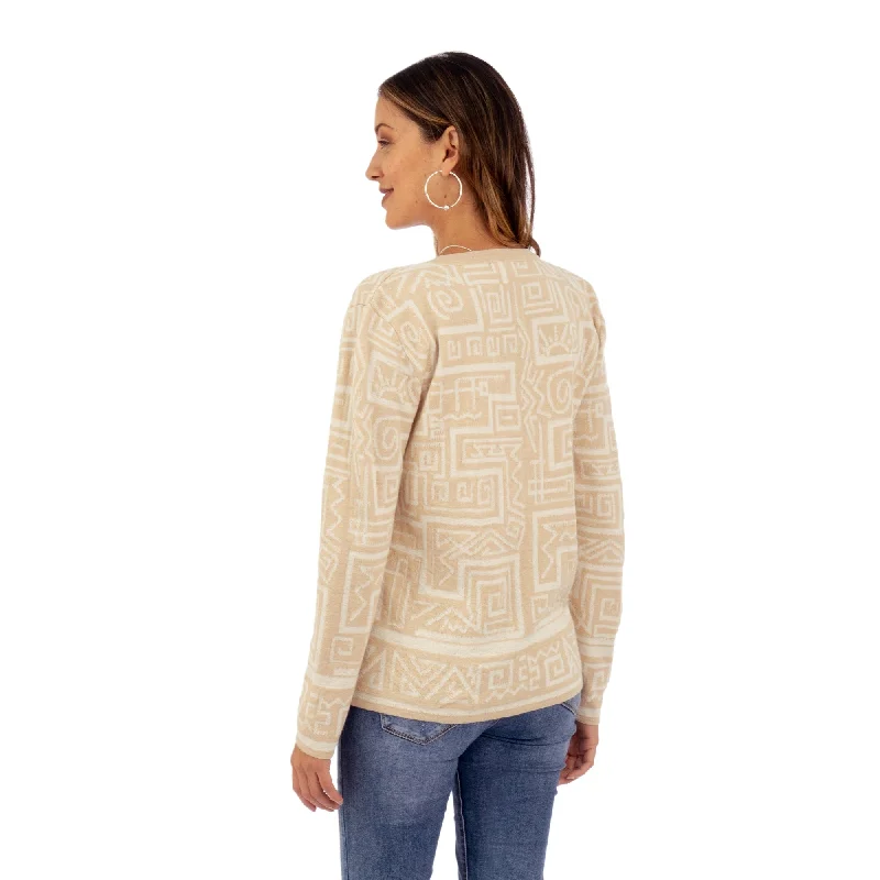 Novica Handmade Cultural Lines Blend Sweater