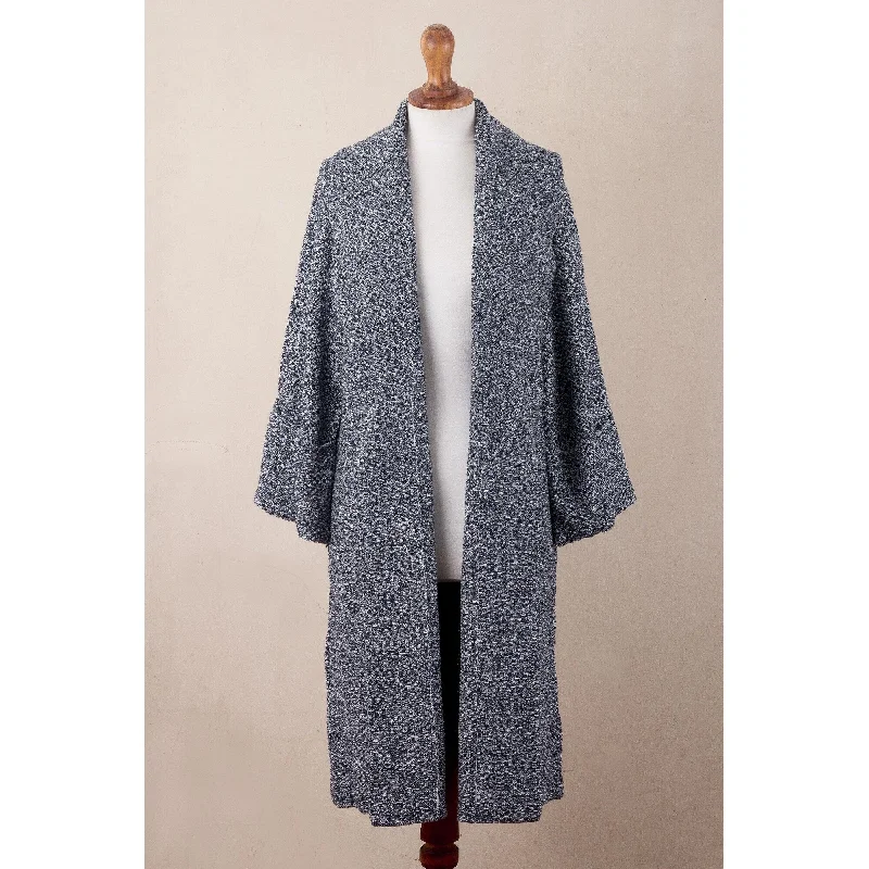 Novica Handmade Instant Favorite In Tweed Cotton And Baby Sweater Coat