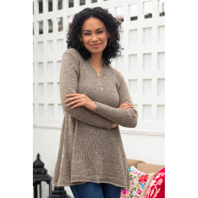 Novica Handmade Natural Shades Blend Sweater