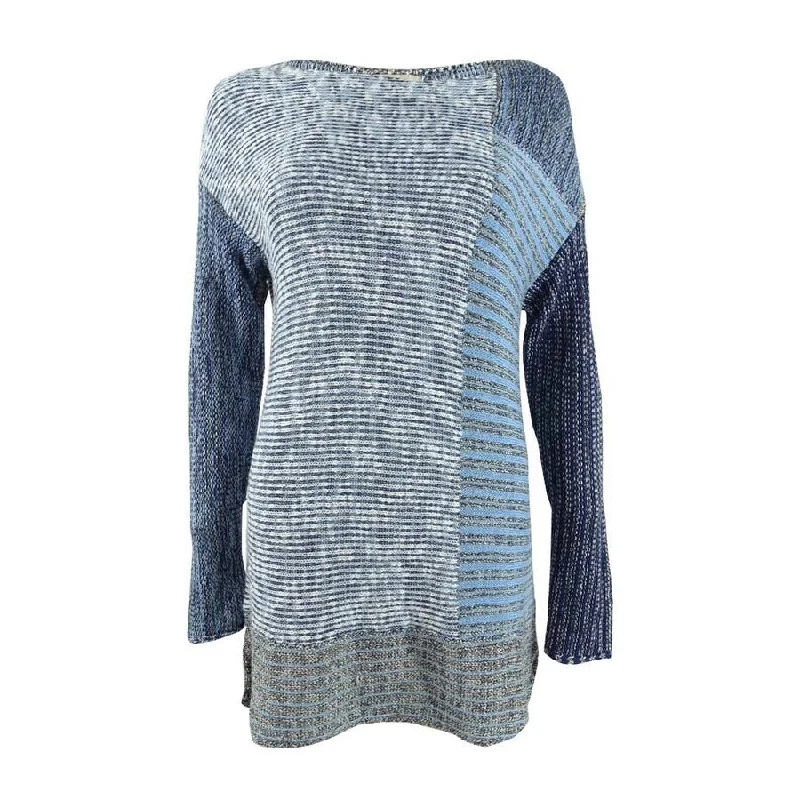 Style & Co. Women's Blocked Boat-Neck Sweater