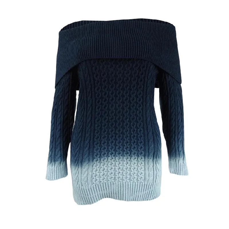 Tommy Hilfiger Womens Ombre Knit Sweater