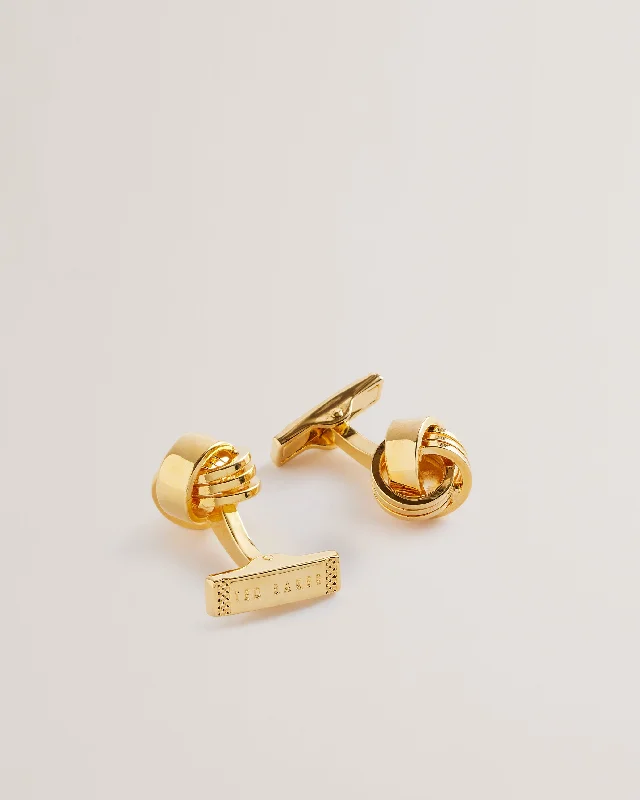 Knoted Knotted Cufflinks Gold