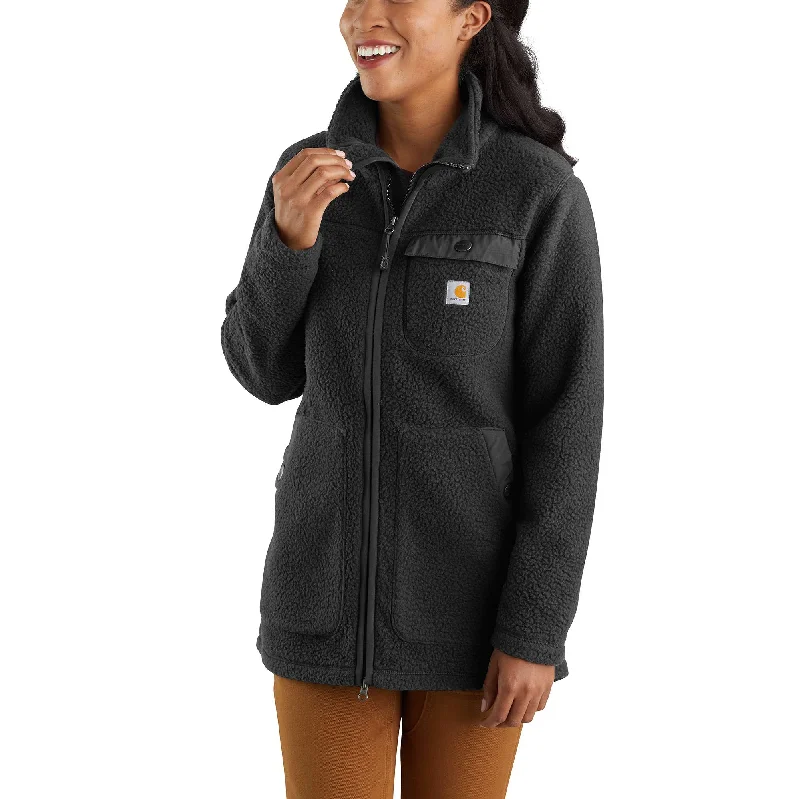 Relaxed Fit Fleece Coat