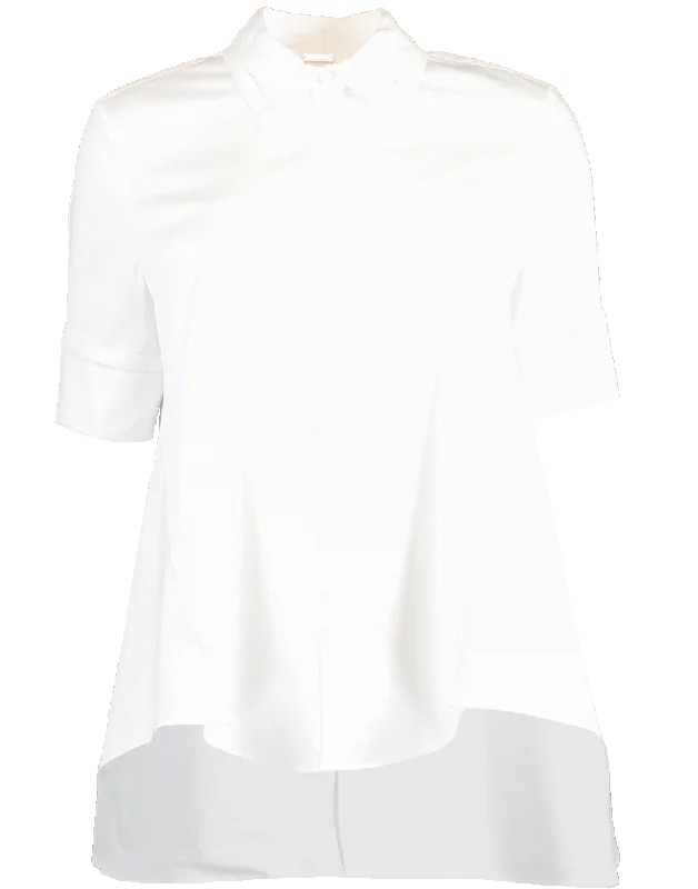 Cotton Poplin Trapeze Shirt