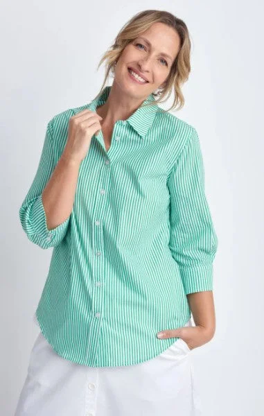 GC Green stripe shirt