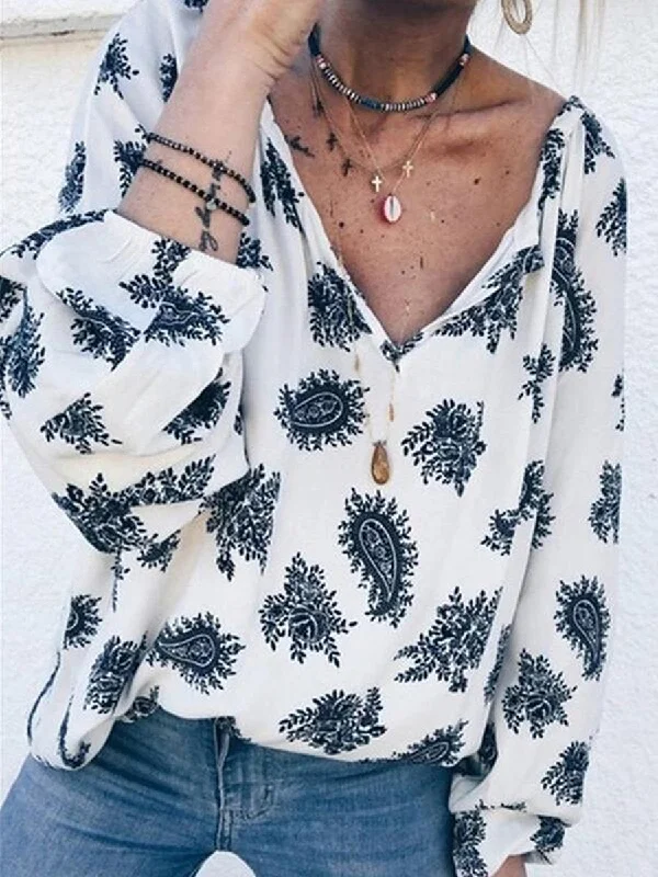 Long Sleeve Printed Shirt