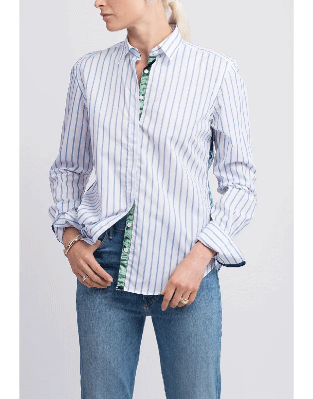 Stripe Frangipane Shirt With Velvet